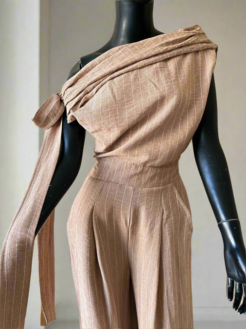 ONE SHOULDER JUMPSUIT