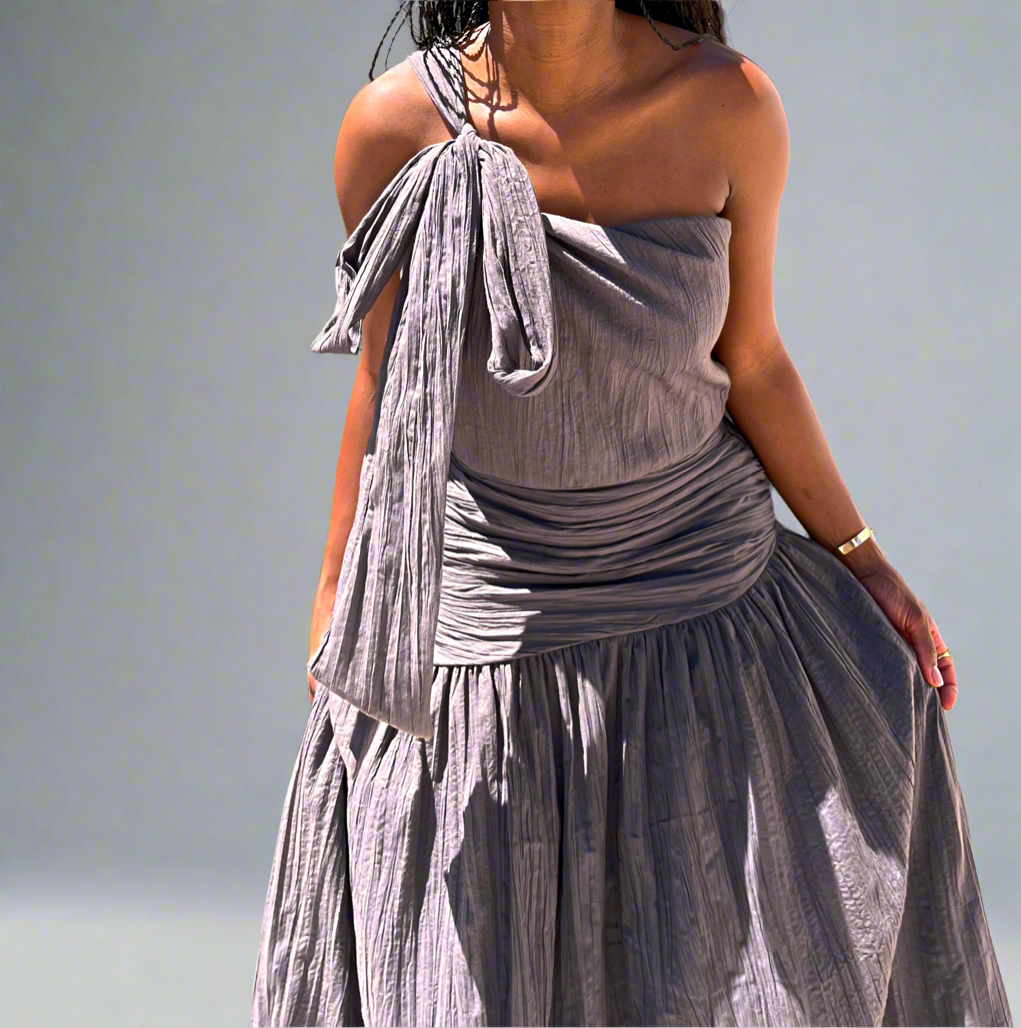THE GREY CRUSH DRESS