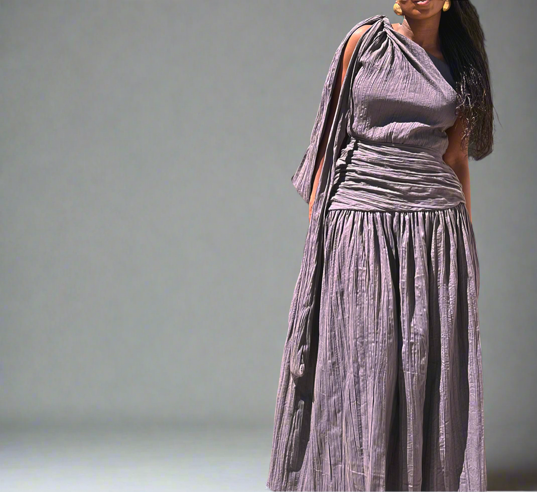 THE GREY CRUSH DRESS