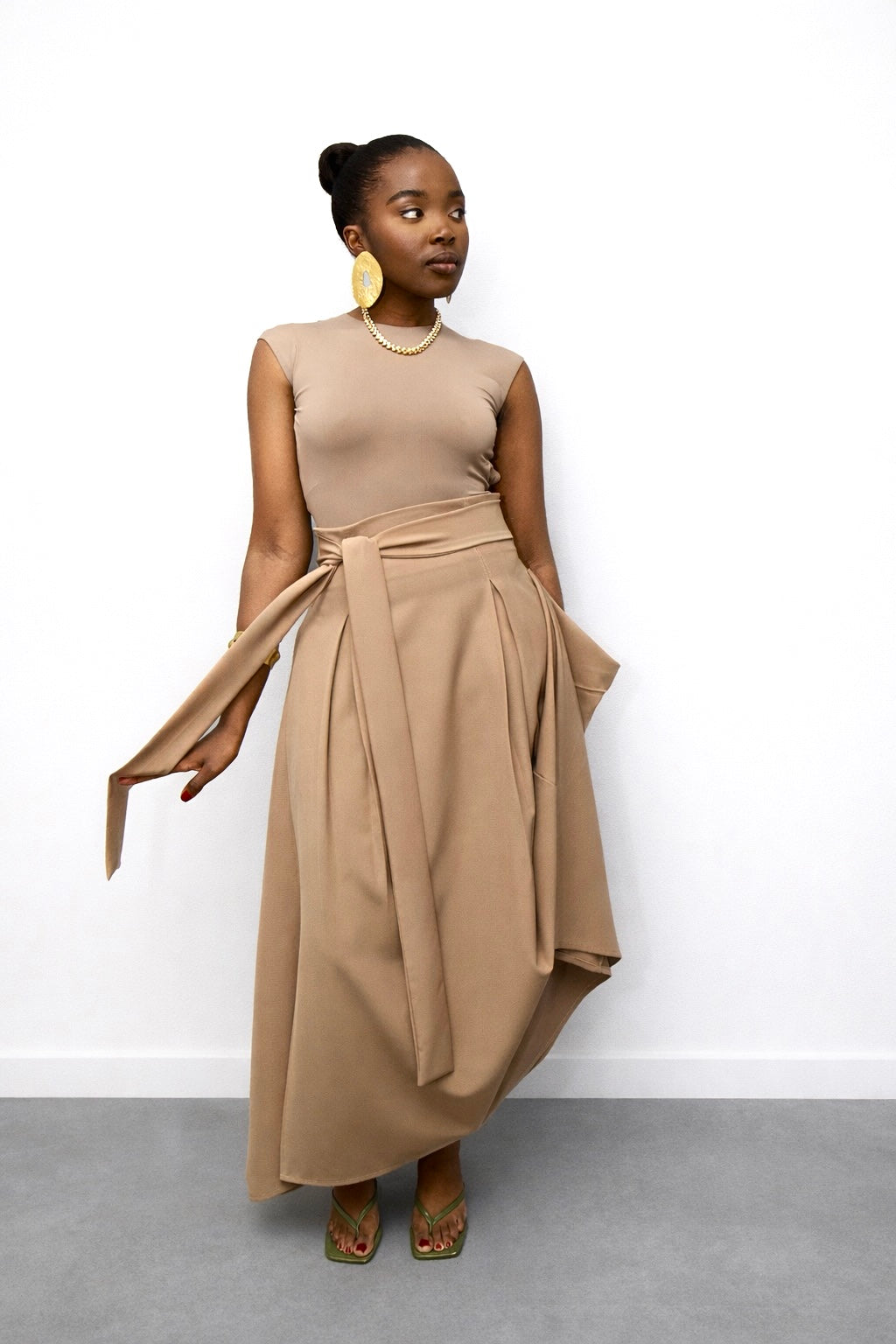 DRAPED SKIRT