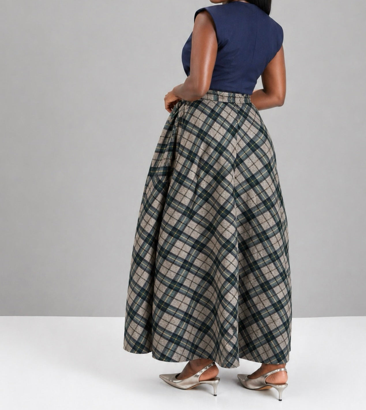 TARTAN WINTER SKIRT-