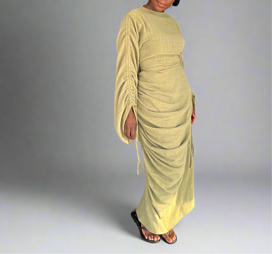 SERENE RUNCHED DRESS