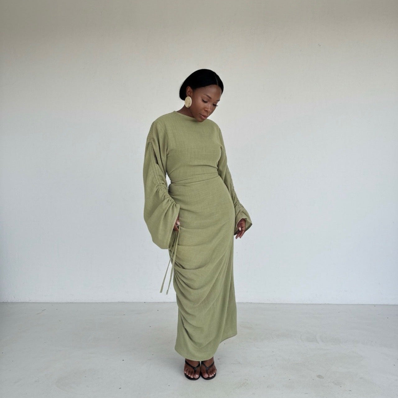 SERENE RUNCHED DRESS