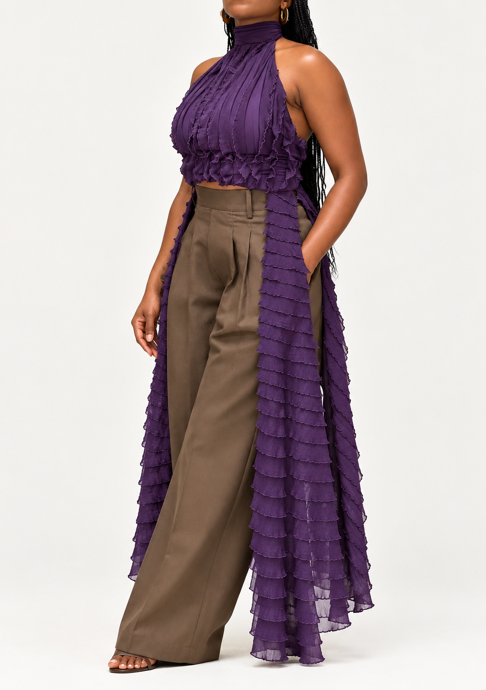 Ruffle Halter Top