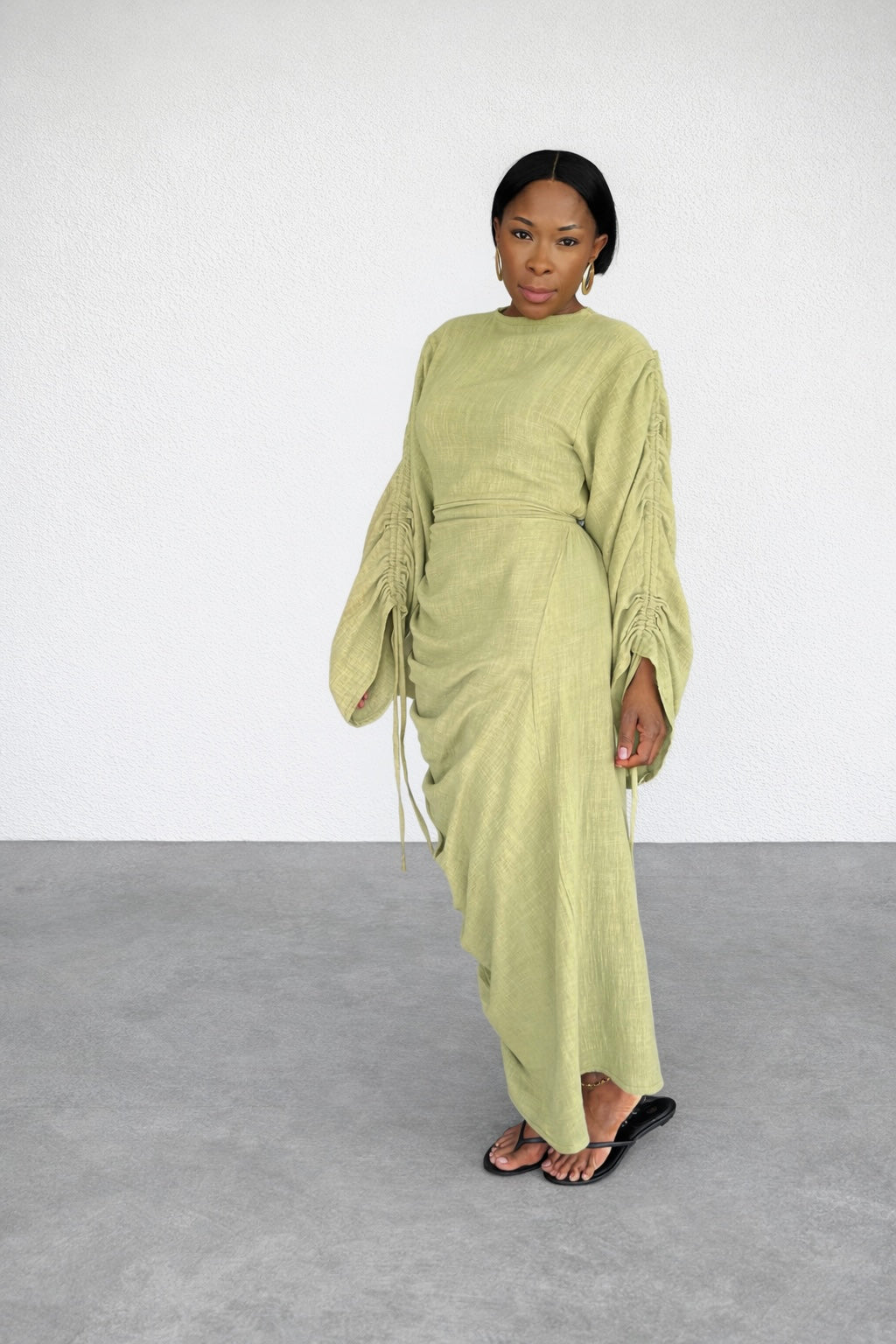 SERENE RUNCHED DRESS