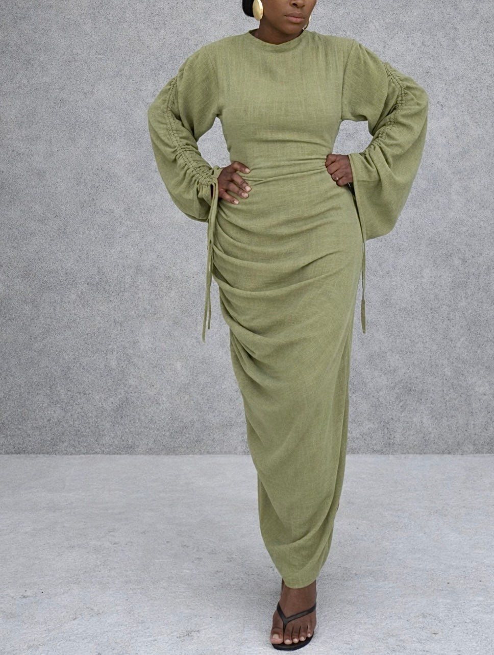 SERENE RUNCHED DRESS