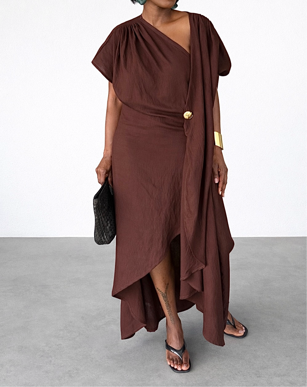 ASSY DRAPED DRESS