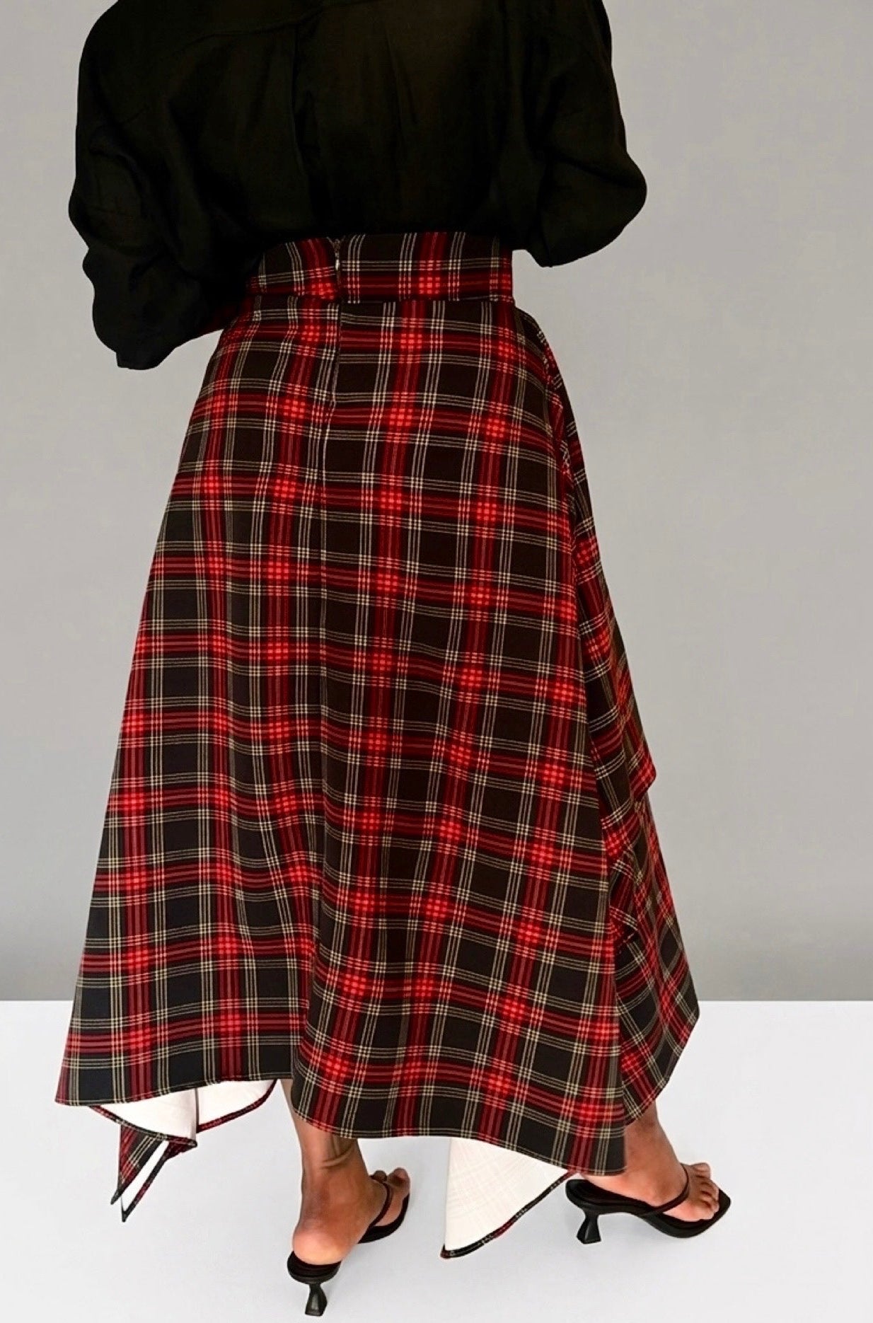 2 WAY RED CHECK SKIRT