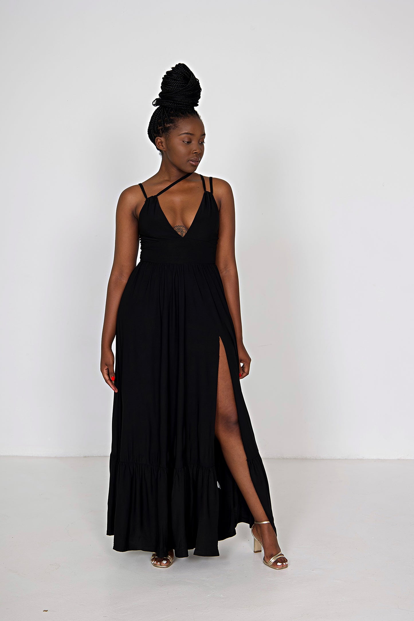 BLACK EMER DRESS