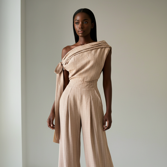 ONE SHOULDER JUMPSUIT