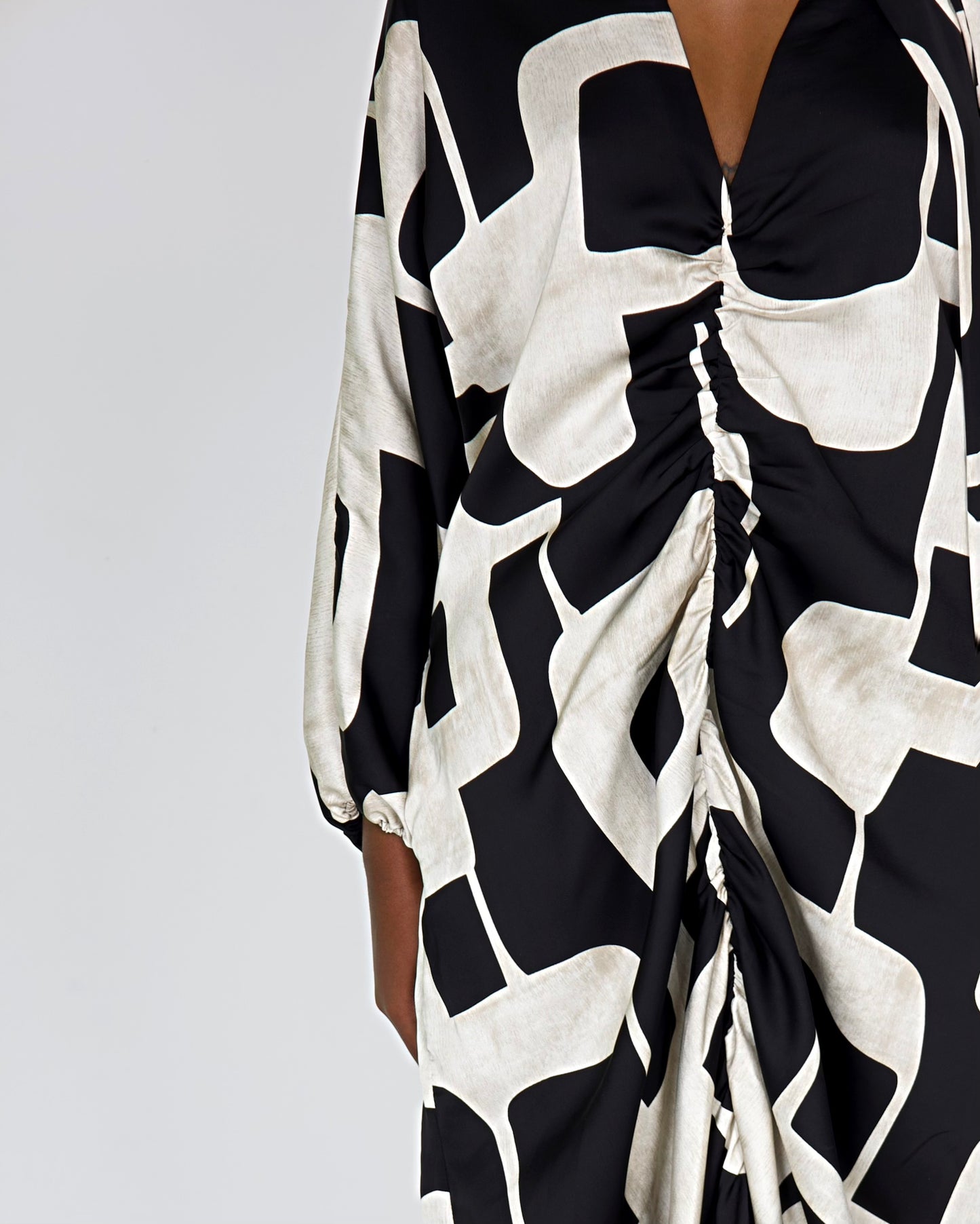 PRINT MIDI DRESS